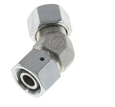 16S Zink plated Steel 45deg Elbow Cutting Fitting with Swivel 400 bar NBR O-ring Sealing Cone Adjustable ISO 8434-1