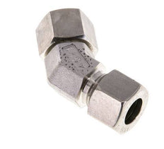 12L Stainless Steel 45deg Elbow Cutting Fitting with Swivel 315 bar FKM O-ring Sealing Cone Adjustable ISO 8434-1