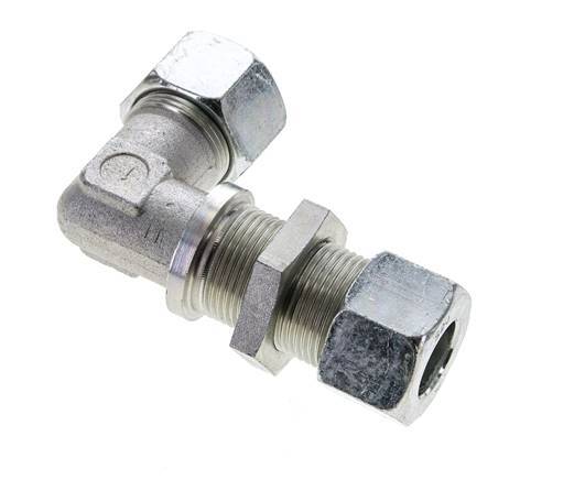 20S Zink plated Steel Elbow Cutting Fitting Bulkhead 400 bar ISO 8434-1
