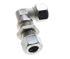 20S Zink plated Steel Elbow Cutting Fitting Bulkhead 400 bar ISO 8434-1