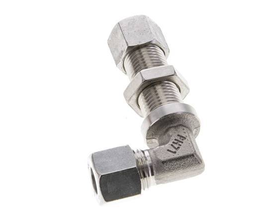 10L Stainless Steel Elbow Cutting Fitting Bulkhead 315 bar ISO 8434-1