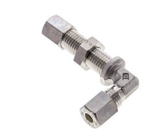 6L Stainless Steel Elbow Compression Fitting Bulkhead 315 bar ISO 8434-1