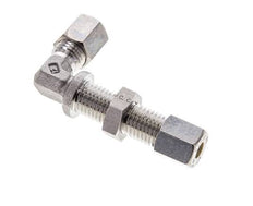 6L Stainless Steel Elbow Compression Fitting Bulkhead 315 bar ISO 8434-1