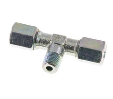 6L & M10x1 (con) Zink plated Steel T-Shape Tee Cutting Fitting with Male Threads 315 bar ISO 8434-1