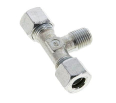 10L & M14x1.5 (con) Zink plated Steel T-Shape Tee Cutting Fitting with Male Threads 315 bar ISO 8434-1