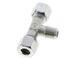 10L & M14x1.5 (con) Zink plated Steel T-Shape Tee Cutting Fitting with Male Threads 315 bar ISO 8434-1