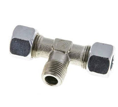 12L & M16x1.5 (con) Zink plated Steel T-Shape Tee Cutting Fitting with Male Threads 315 bar ISO 8434-1