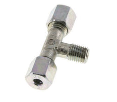 6S & M12x1.5 (con) Zink plated Steel T-Shape Tee Cutting Fitting with Male Threads 640 bar ISO 8434-1