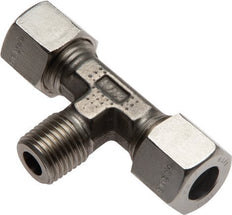 6S & M12x1.5 (con) Stainless Steel T-Shape Tee Cutting Fitting with Male Threads 630 bar ISO 8434-1