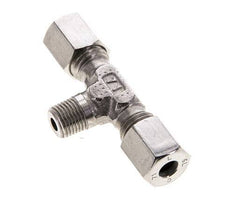 6L & M10x1 (con) Stainless Steel T-Shape Tee Cutting Fitting with Male Threads 315 bar ISO 8434-1