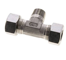 18L & M22x1.5 (con) Stainless Steel T-Shape Tee Cutting Fitting with Male Threads 315 bar ISO 8434-1