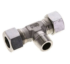 18L & M22x1.5 (con) Stainless Steel T-Shape Tee Cutting Fitting with Male Threads 315 bar ISO 8434-1