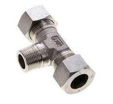 18L & M22x1.5 (con) Stainless Steel T-Shape Tee Cutting Fitting with Male Threads 315 bar ISO 8434-1