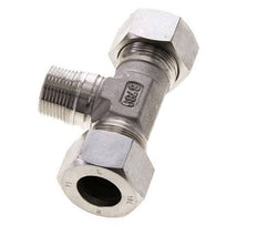 18L & M22x1.5 (con) Stainless Steel T-Shape Tee Cutting Fitting with Male Threads 315 bar ISO 8434-1