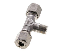 8S & M14x1.5 (con) Stainless Steel T-Shape Tee Cutting Fitting with Male Threads 630 bar ISO 8434-1