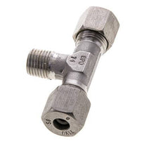 8S & M14x1.5 (con) Stainless Steel T-Shape Tee Cutting Fitting with Male Threads 630 bar ISO 8434-1