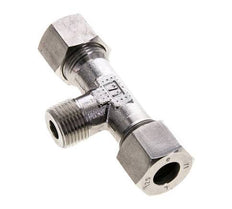 12S & M18x1.5 (con) Stainless Steel T-Shape Tee Cutting Fitting with Male Threads 630 bar ISO 8434-1