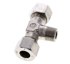 16S & M22x1.5 (con) Stainless Steel T-Shape Tee Cutting Fitting with Male Threads 400 bar ISO 8434-1