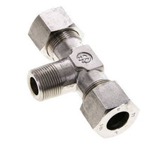 16S & M22x1.5 (con) Stainless Steel T-Shape Tee Cutting Fitting with Male Threads 400 bar ISO 8434-1