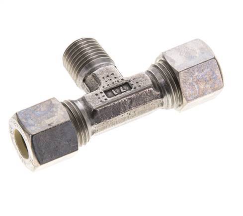 Comp Fitting T 10L & M14x1.5 (con) Stainless Steel T-Shape Tee Compression Fitting wi ...