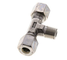 10L & M14x1.5 (con) Stainless Steel T-Shape Tee Compression Fitting with Male Threads 315 bar ISO 8434-1