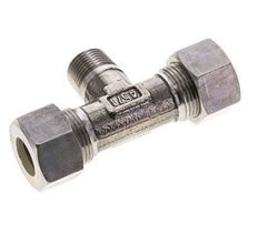 15L & M18x1.5 (con) Stainless Steel T-Shape Tee Compression Fitting with Male Threads 315 bar ISO 8434-1