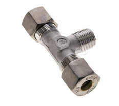 10S & M16x1.5 (con) Stainless Steel T-Shape Tee Compression Fitting with Male Threads 450 bar ISO 8434-1