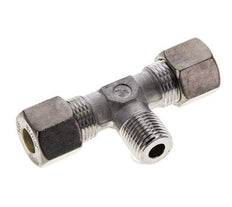 10S & M16x1.5 (con) Stainless Steel T-Shape Tee Compression Fitting with Male Threads 450 bar ISO 8434-1