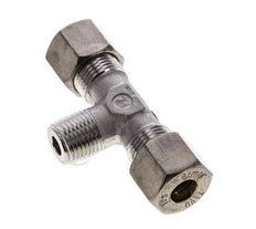 10S & M16x1.5 (con) Stainless Steel T-Shape Tee Compression Fitting with Male Threads 450 bar ISO 8434-1