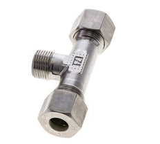 12S & M18x1.5 (con) Stainless Steel T-Shape Tee Compression Fitting with Male Threads 400 bar ISO 8434-1