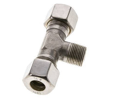 14S & M20x1.5 (con) Stainless Steel T-Shape Tee Compression Fitting with Male Threads 400 bar ISO 8434-1