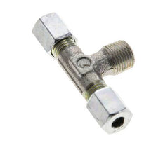 4LL & R1/8'' Zink plated Steel T-Shape Tee Cutting Fitting with Male Threads 100 bar ISO 8434-1