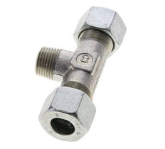 16S & R1/2'' Zink plated Steel T-Shape Tee Cutting Fitting with Male Threads 400 bar ISO 8434-1