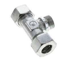 25S & G1'' Zink plated Steel T-Shape Tee Cutting Fitting with Male Threads 400 bar ISO 8434-1