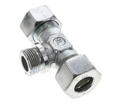25S & G1'' Zink plated Steel T-Shape Tee Cutting Fitting with Male Threads 400 bar ISO 8434-1