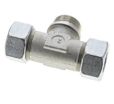 30S & G1-1/4'' Zink plated Steel T-Shape Tee Cutting Fitting with Male Threads 400 bar ISO 8434-1