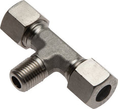 8L & R3/8'' Stainless Steel T-Shape Tee Compression Fitting with Male Threads 315 bar ISO 8434-1