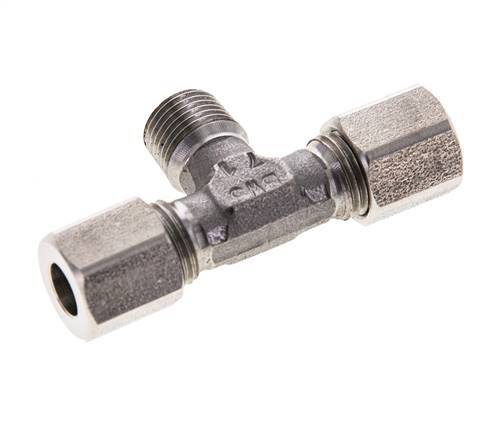 6LL & R1/8'' Stainless Steel T-Shape Tee Cutting Fitting with Male Threads 100 bar ISO 8434-1