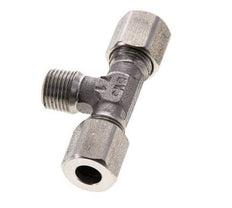6LL & R1/8'' Stainless Steel T-Shape Tee Cutting Fitting with Male Threads 100 bar ISO 8434-1