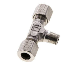8LL & R1/8'' Stainless Steel T-Shape Tee Cutting Fitting with Male Threads 100 bar ISO 8434-1
