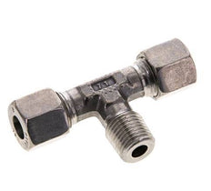 8L & R1/4'' Stainless Steel T-Shape Tee Cutting Fitting with Male Threads 315 bar ISO 8434-1