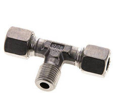8L & R1/4'' Stainless Steel T-Shape Tee Cutting Fitting with Male Threads 315 bar ISO 8434-1