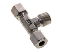 8L & R3/8'' Stainless Steel T-Shape Tee Cutting Fitting with Male Threads 315 bar ISO 8434-1