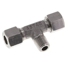 10L & R1/4'' Stainless Steel T-Shape Tee Cutting Fitting with Male Threads 315 bar ISO 8434-1