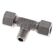 10L & R1/4'' Stainless Steel T-Shape Tee Cutting Fitting with Male Threads 315 bar ISO 8434-1