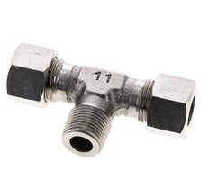 12L & R3/8'' Stainless Steel T-Shape Tee Cutting Fitting with Male Threads 315 bar ISO 8434-1
