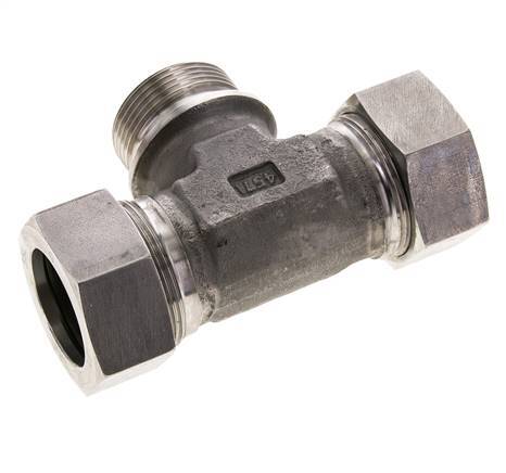 35L & G1-1/4'' Stainless Steel T-Shape Tee Cutting Fitting with Male Threads 160 bar ISO 8434-1