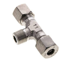 10S & R3/8'' Stainless Steel T-Shape Tee Cutting Fitting with Male Threads 630 bar ISO 8434-1