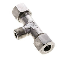 12S & R3/8'' Stainless Steel T-Shape Tee Cutting Fitting with Male Threads 630 bar ISO 8434-1