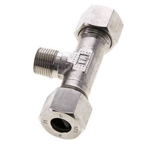 12S & R3/8'' Stainless Steel T-Shape Tee Cutting Fitting with Male Threads 630 bar ISO 8434-1